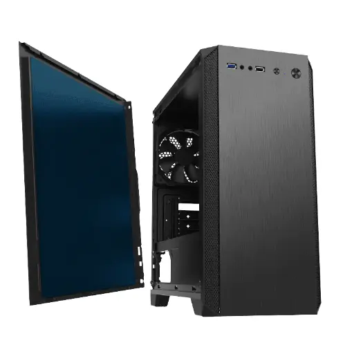 Gabinete Gamemax H606 SILENT HILL 1*FAN M-ATX Negro
