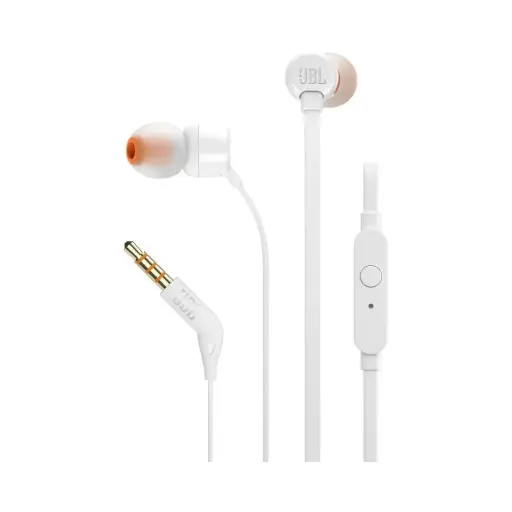 Auriculares JBL T110 c/Cable Blanco