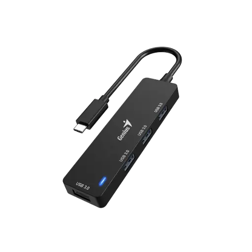 Hub Adaptador Genius UH-400 USB-C a USB 3.0 x 4