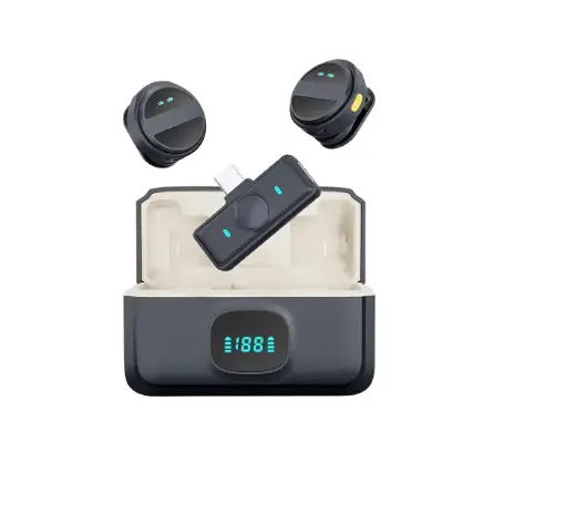 Microfono Raptor Vox Wireless P/Streaming Celular/Notebook/Tablet