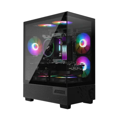 Gabinete MSI PAG PANO M110A Mid-Tower TG x2 RGB Fan x3 Black