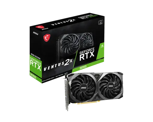 Placa de Video MSI GeForce RTX 3050 VENTUS 6GB 2X OC 